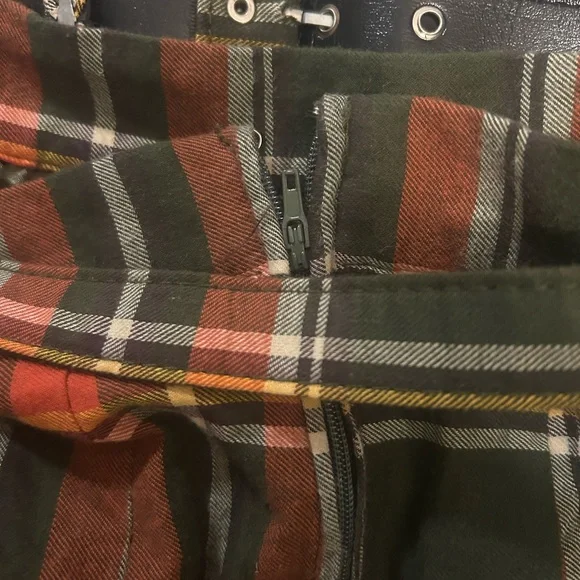 Modcloth Tartan A-Line Skirt - Red and Green - Picture 3 of 6